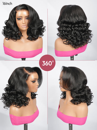 Pre-Styled Loose Body Wig With Pre-C Part 13x6 Lace Wig For Beginner Friendly Natural Black Premium Hair