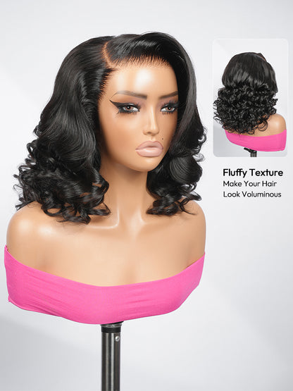 Pre-Styled Loose Body Wig With Pre-C Part 13x6 Lace Wig For Beginner Friendly Natural Black Premium Hair