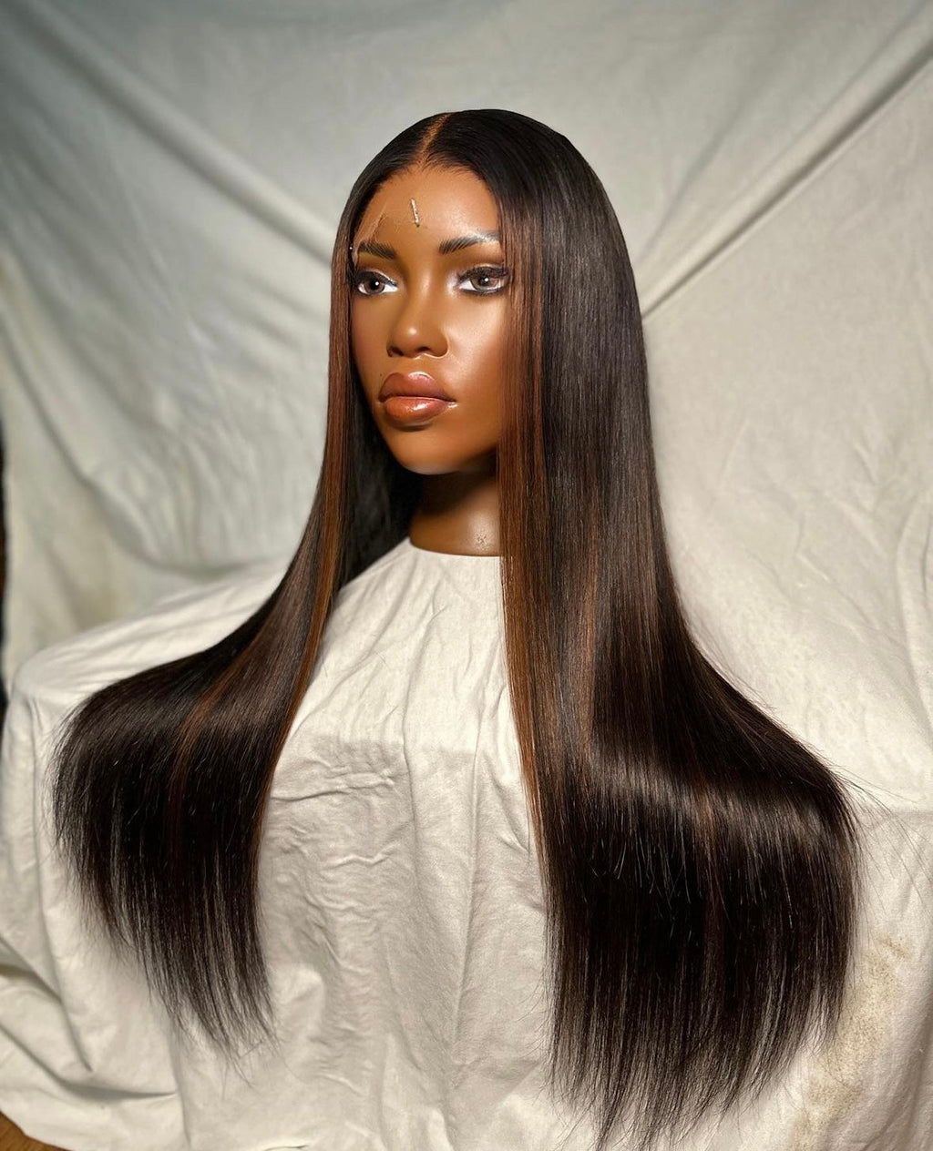 HD 6x6 closure Brown straight frontal unit