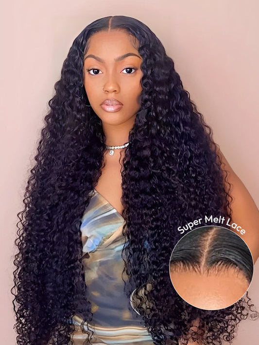 Long Curly Hair Quality Curly Lace Front Wigs With Baby Hair