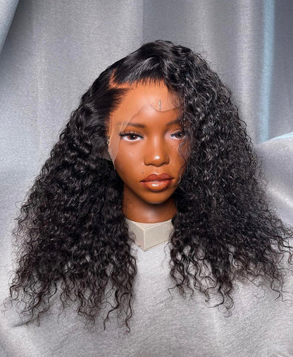 HD 13x4 natural black deep wave frontal unit