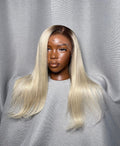 HD 13x4 ice blonde straight frontal unit