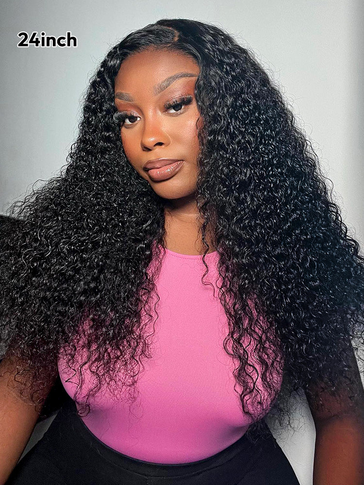 Deep Wave HD Transparent Lace Frontal Wigs Invisible HD Lace Wig