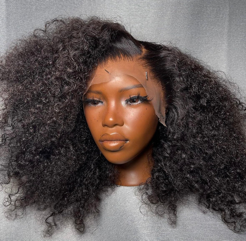 HD 13x4 natural black deep wave frontal unit