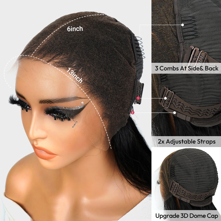 Glueless Straight 13x6 Super Invisible LY Lace Front Wig