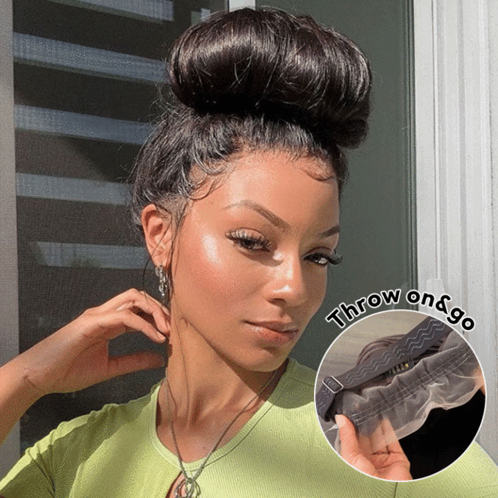 Glueless Invisi Drawstring 360 Lace Wig Body Wave Pre-Max Lace Front Wig Human Hair Wig
