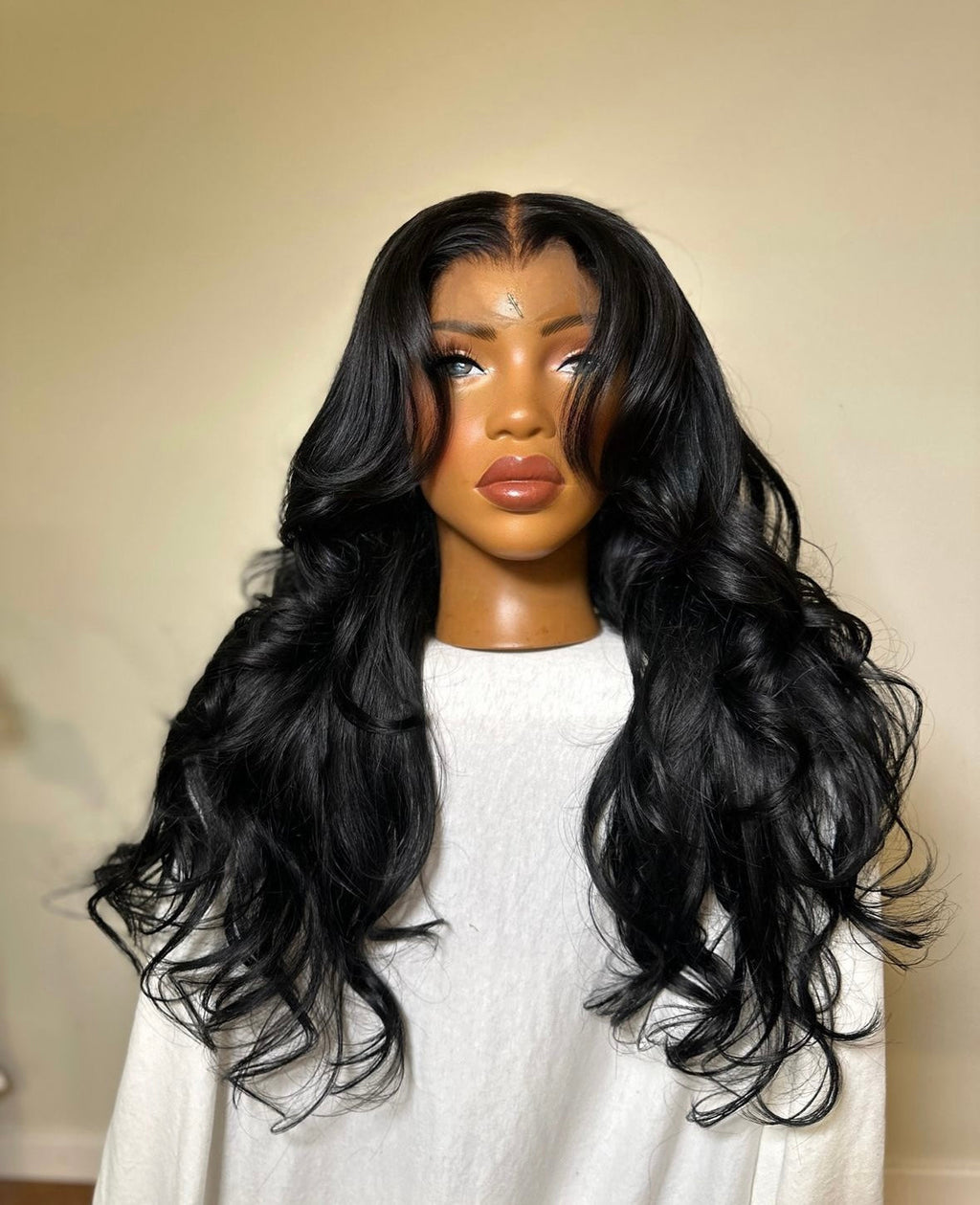 HD 13x6 Layered Jet Black frontal unit