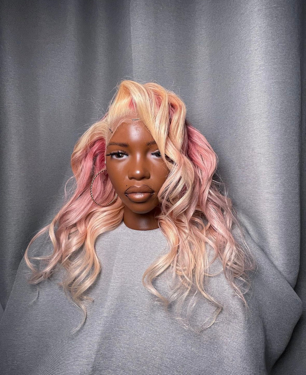 HD 13x4 Strawberries and cream wavy frontal unit