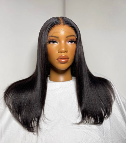 HD 6x6 closure black straight frontal