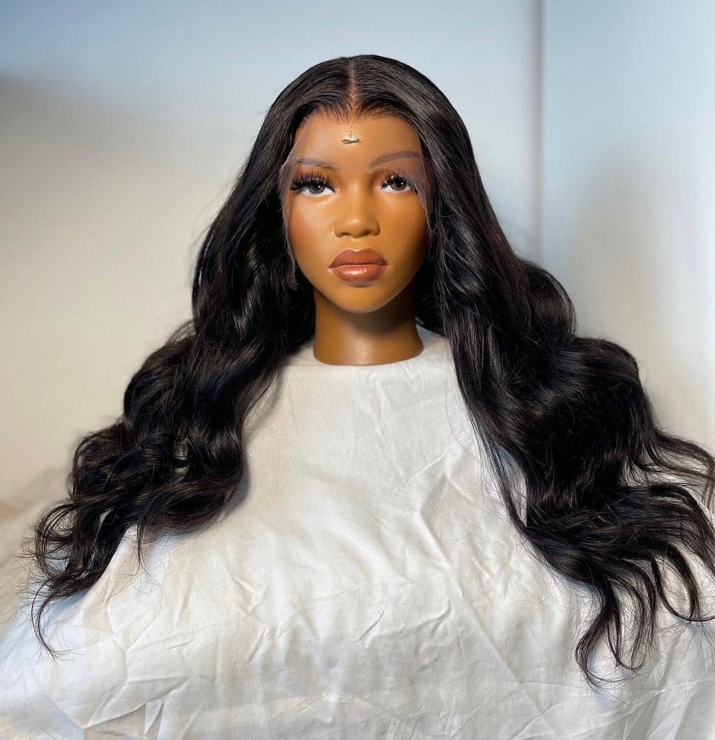 HD 13x6 black wavy frontal