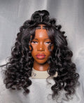 HD 5x5 closure black deep wave frontal unit