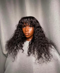 HD 5x5 closure loose fringe wavy frontal unit