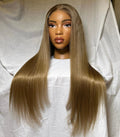 HD 5x5 closure Blonde straight frontal