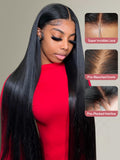 HD Wigs Lace Closure Wigs Transparent Body Wave Straight Invisible Wig