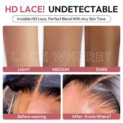 HD Lace Super Natural Hairline 28-40inch Silky Straight 13x6 Frontal Lace Wig