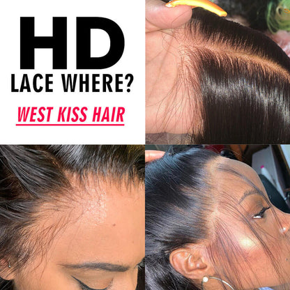 Affordable Long Wigs 16-40 Inches Straight Hair 13x4 Lace Front Wigs With Bleached Knots