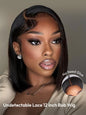 HD Lace Closure 12 Inch Bob Wig Straight Undetectable Lace Bob Wig