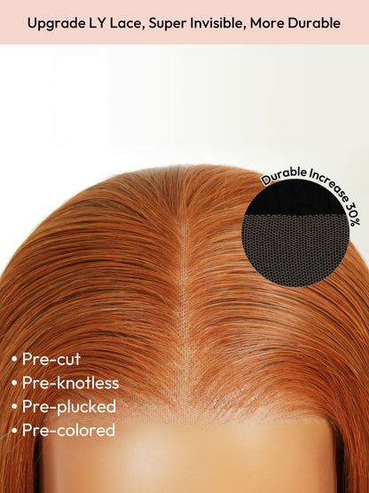 New Trends Ginger Copper Color Wig Body Wave Pre-cut 7x5 Lace Ready to Go