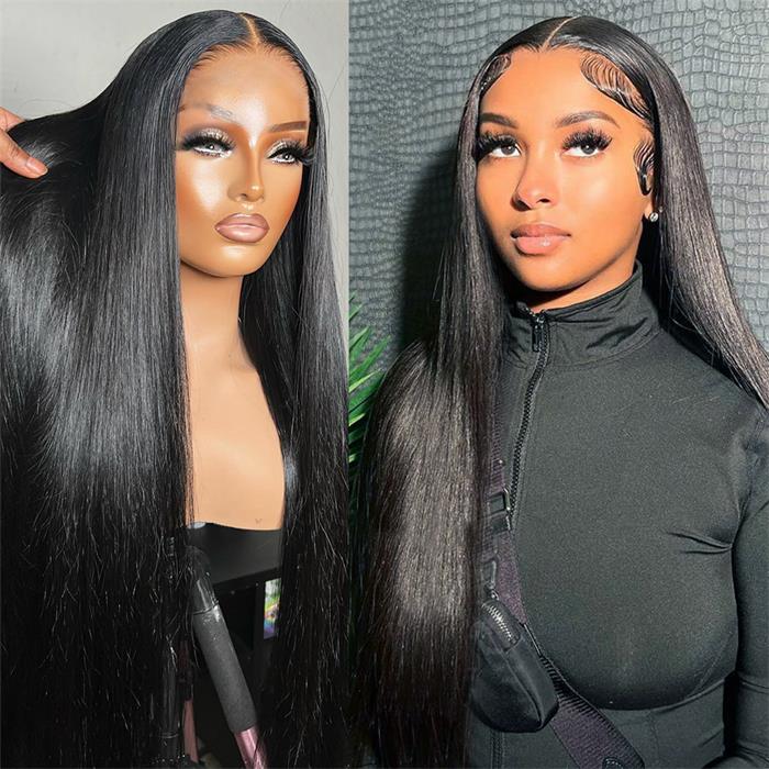 360 Transparent Lace Frontal Wigs Natural Hair Wigs With Baby Hair Affordable Human Hair Wig