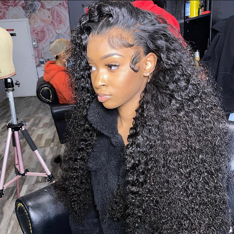 Water Wave 5*5 Closure Wigs Pre Plucked Natural Wave Real Human Lace Wig