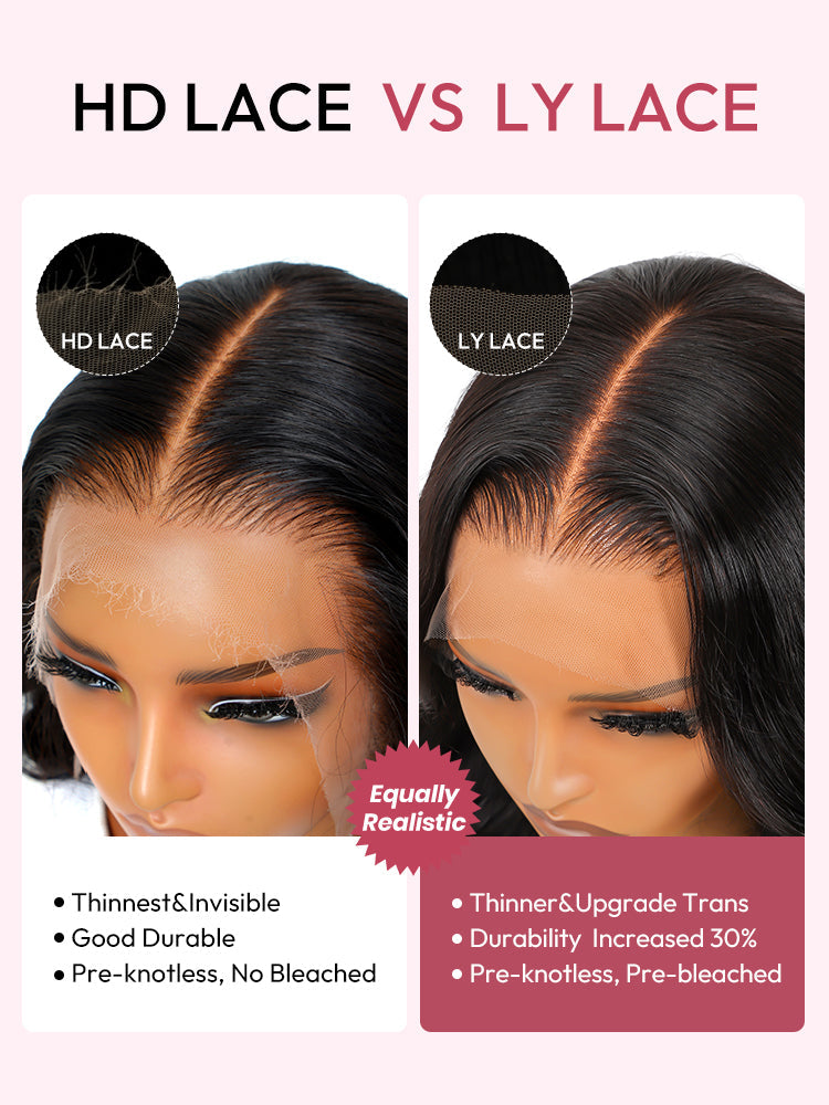 HD Wigs Lace Closure Wigs Transparent Body Wave Straight Invisible Wig
